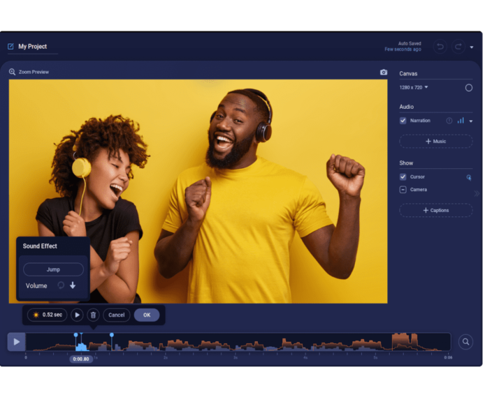 Add multiple audio tracks Video Editor edit music and voice with the video audio editor