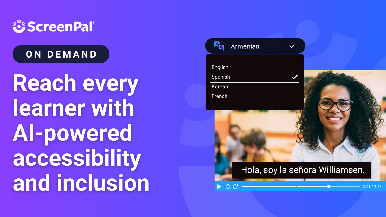 Reach every learner with AI-powered accessibility and inclusion webinar on demand