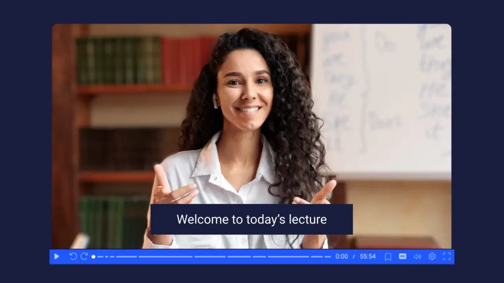 add captions for accessibility