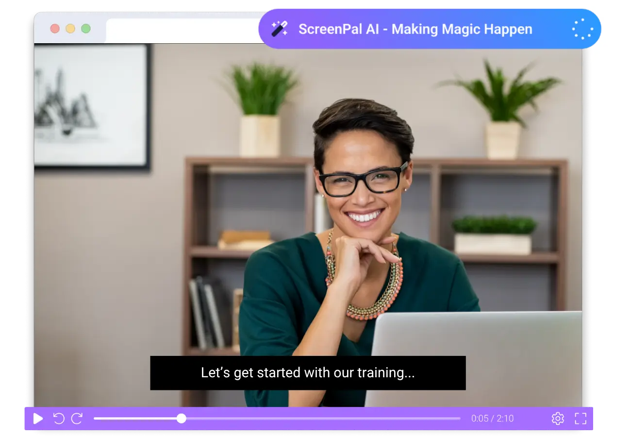 upload videos to automatically add captions and easily translate videos with ScreenPal AI
