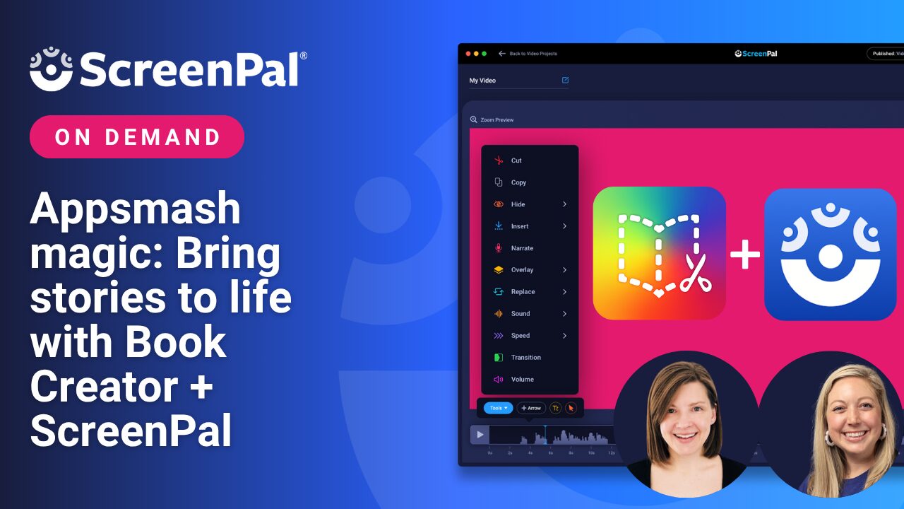 Appsmash magic: bring stories to life with book creator and screenpal