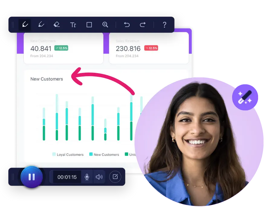 screen and webcam recorder