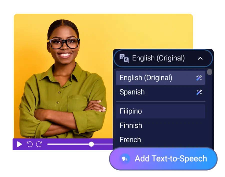 AI caption translation and video dubbing