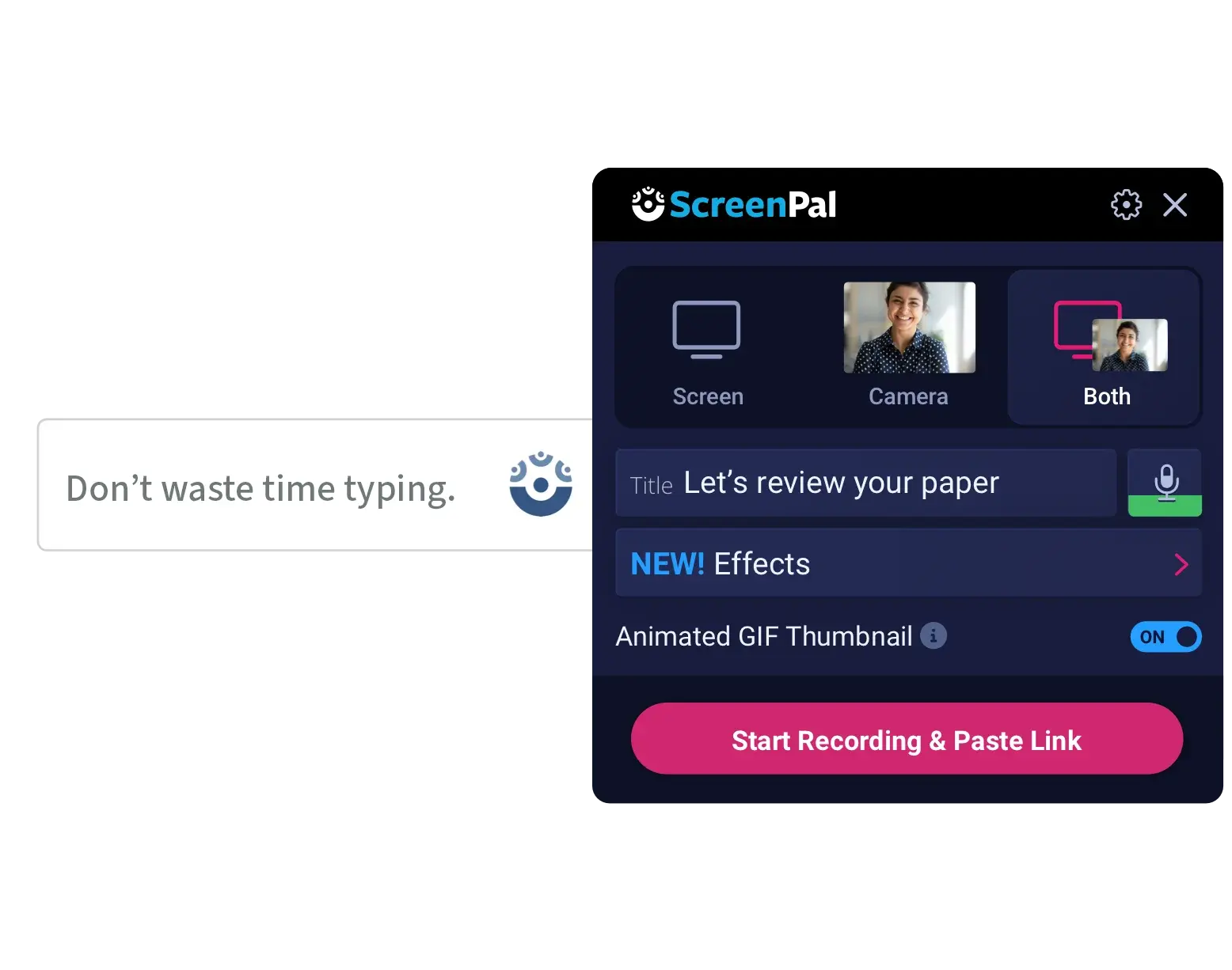 record and draw on your screen for guided feedback