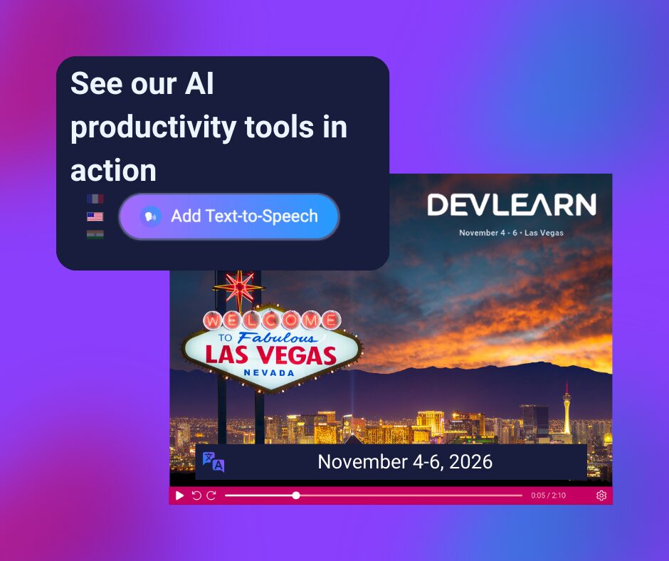 Add text-to-speech AI voiceovers in over 140 languages