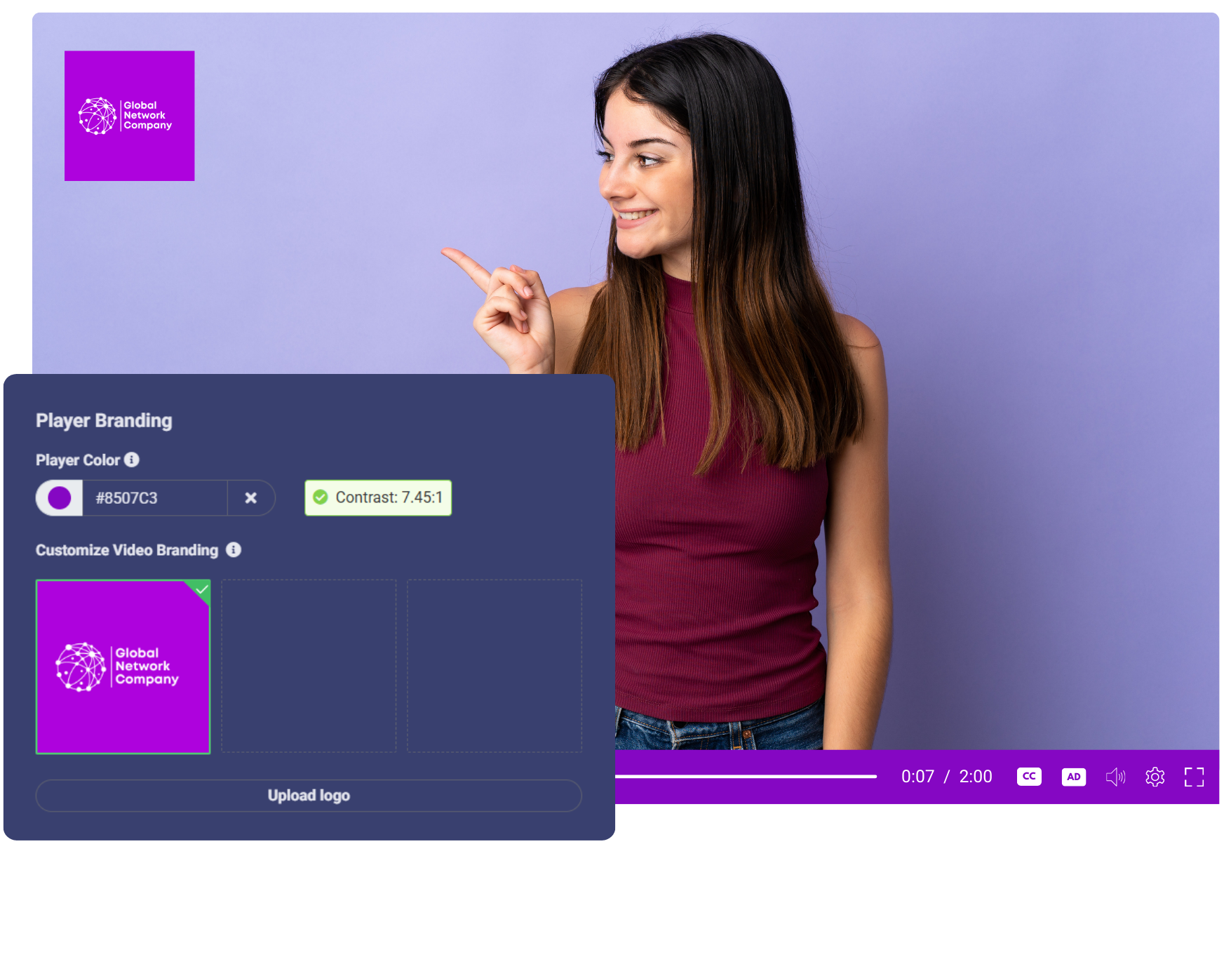 Host marketing videos and embed anywhere