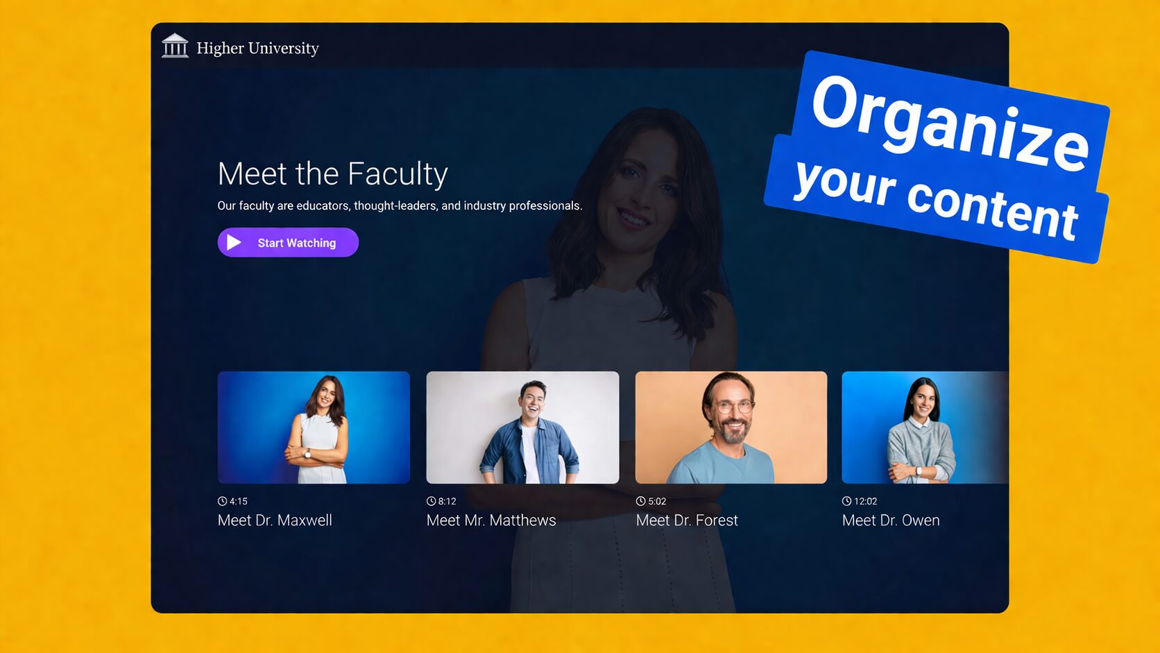 organize your content