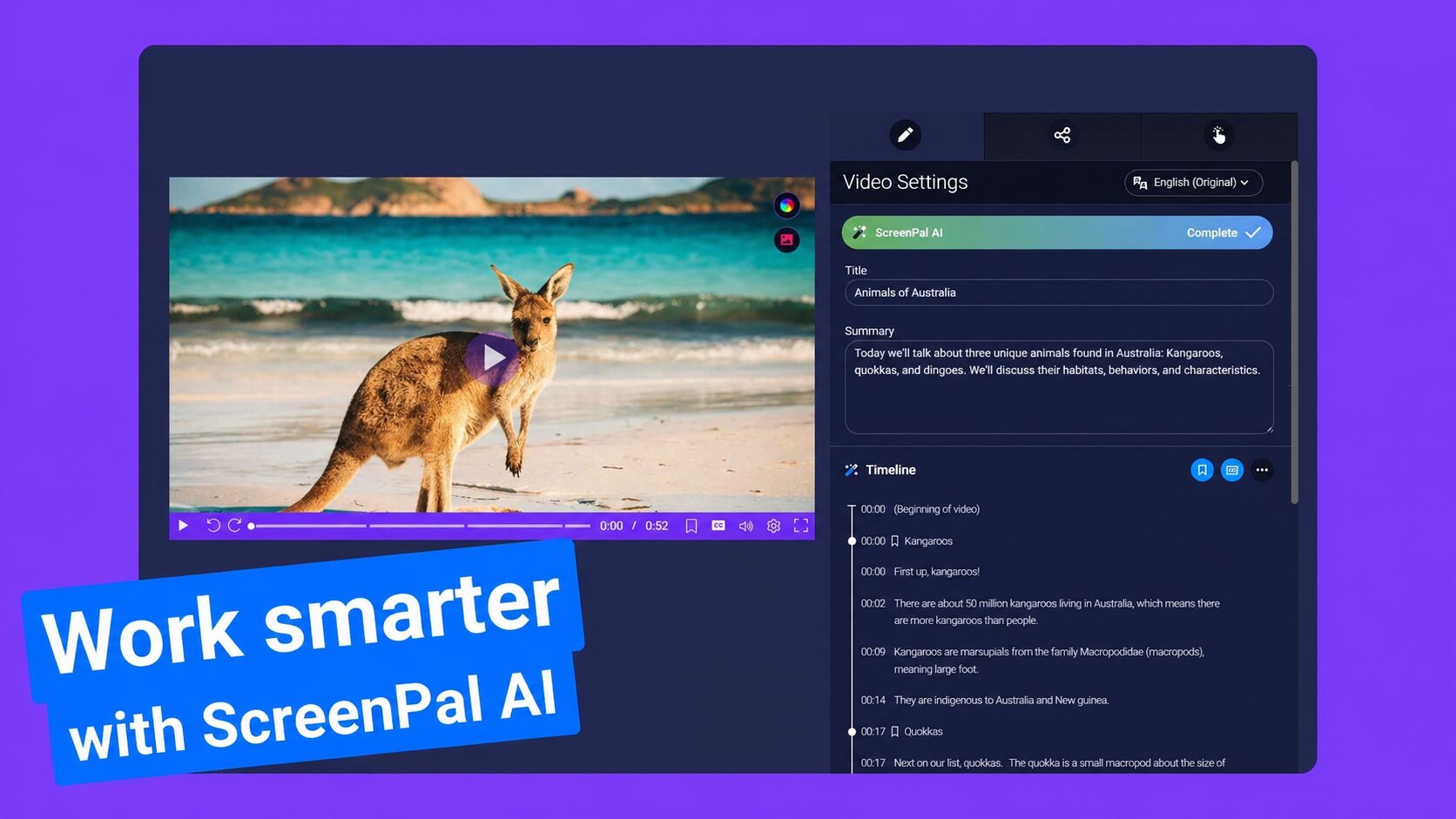work smarter with screenpal ai