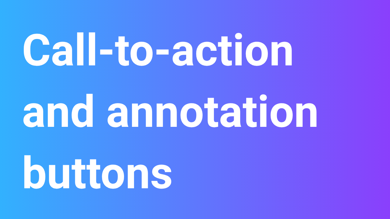 call to action buttons