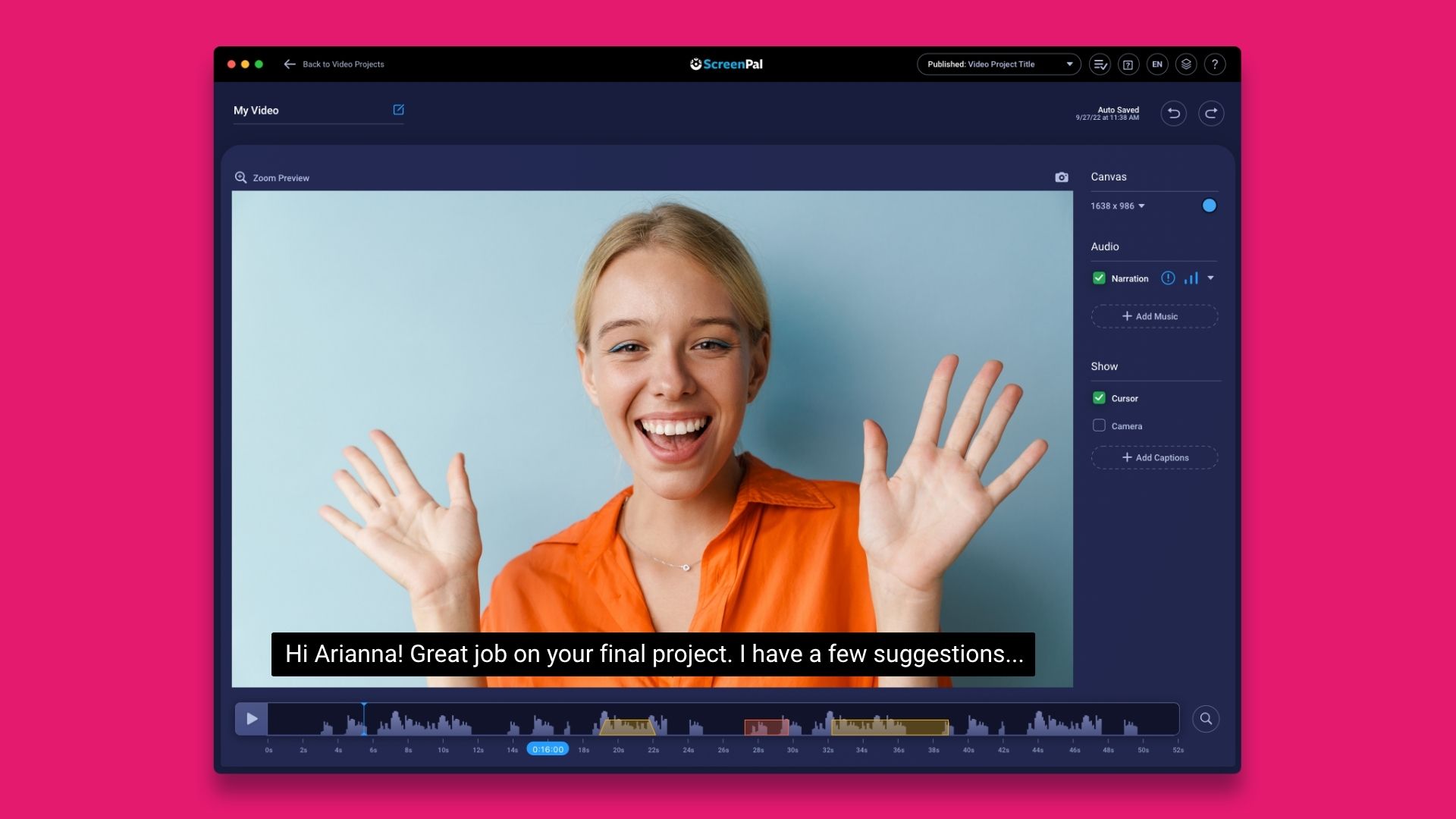 Provide Video Feedback for Students